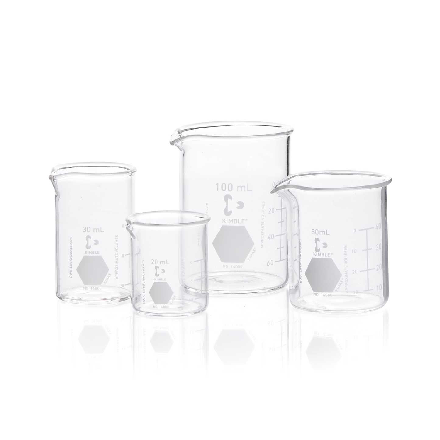 VASO PRECIPITADO, BEAKER GRIFFIN, REGULAR, FORMA BAJA, GRADUADO, KIMAX®