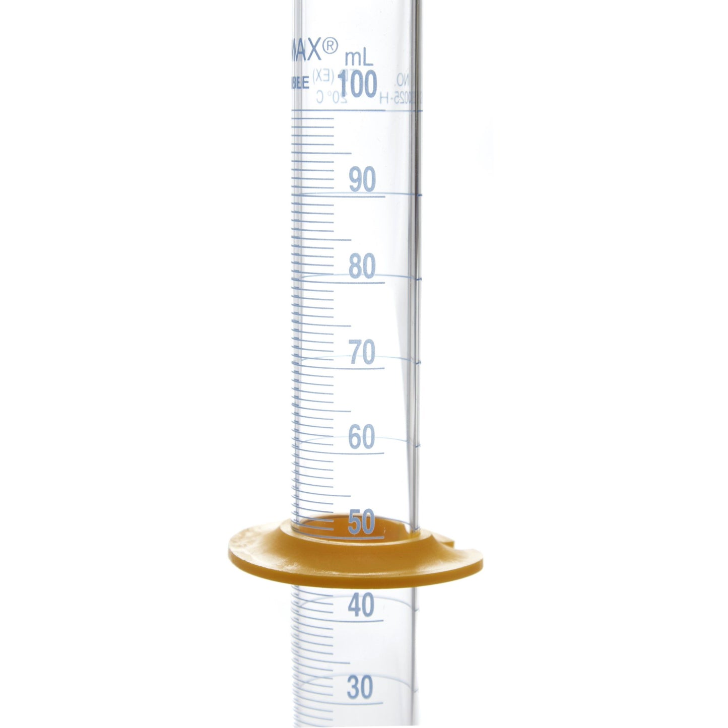 PROBETA GRADUADA DE VIDRIO 100mL BASE DE PLÁSTICO C/BUMPER KIMAX®