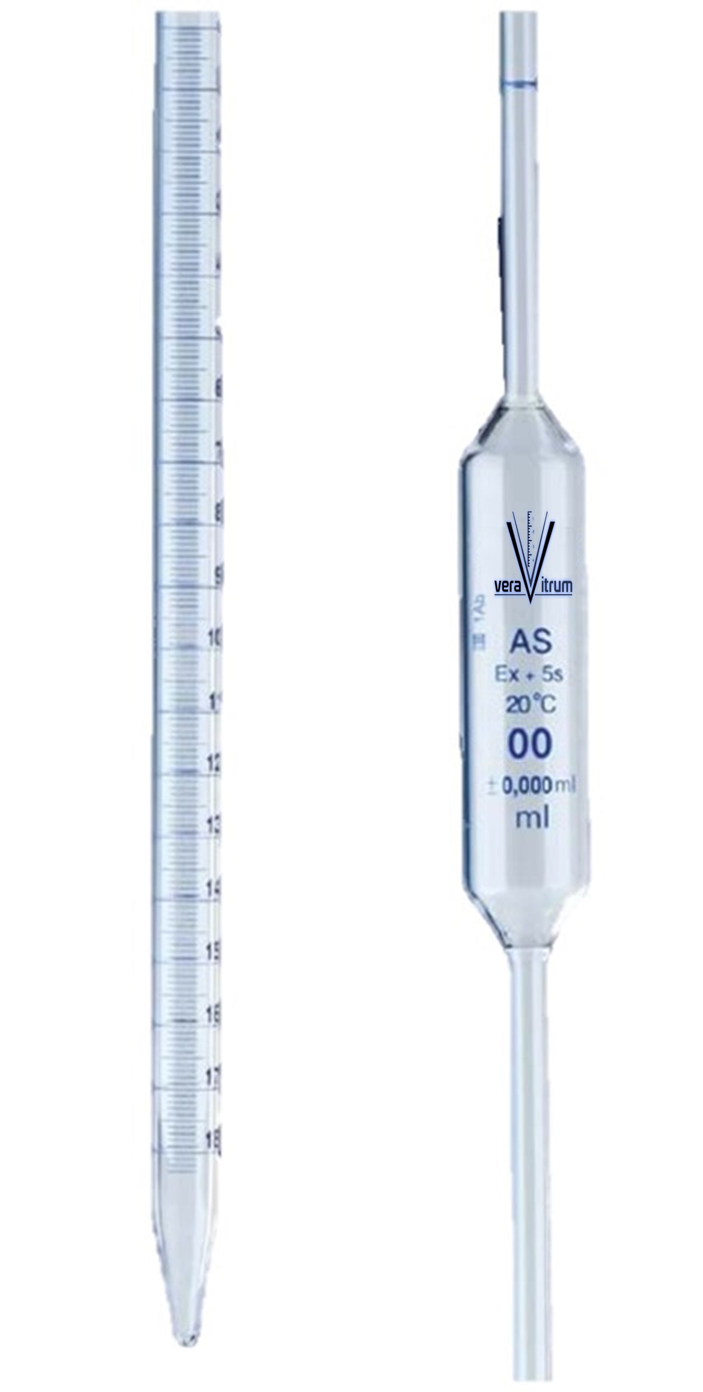 PIPETA VOLUMÉTRICA AFORADA DE VIDRIO