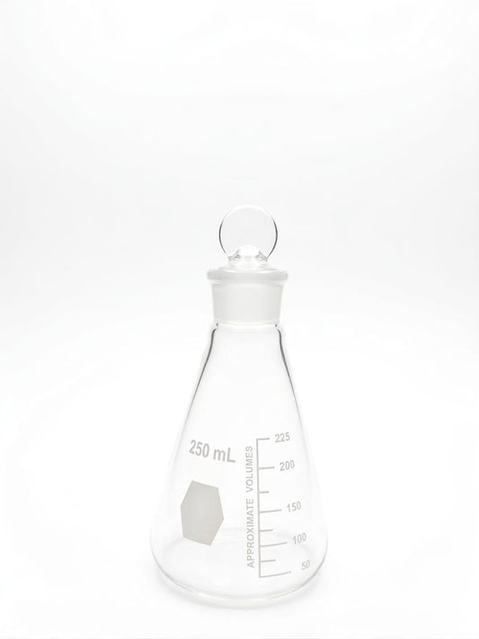MATRAZ ERLENMEYER CON TAPÓN DE VIDRIO 250mL. KIMAX®